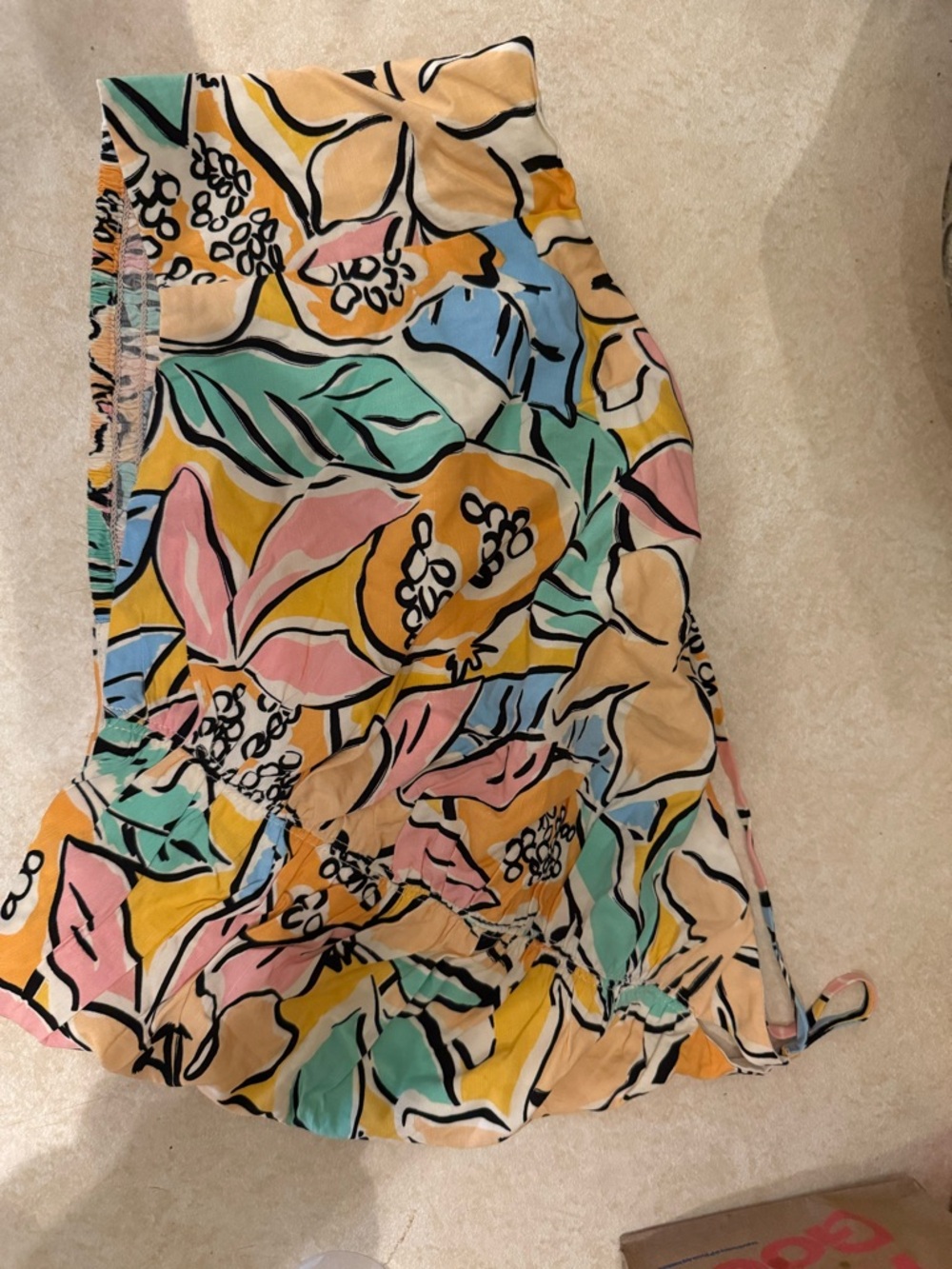 ASTR The label Covina in tropical papaya  One-shoulder crop pastel yellow size M - Picture 4 of 14